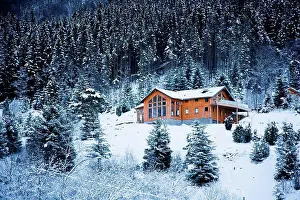 Non Urban Prints: Winter alpine scenery, mountains