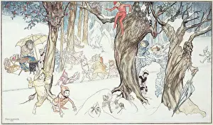 1924 Prints: Winter Frolic. Arthur Rackham (1867-1939)