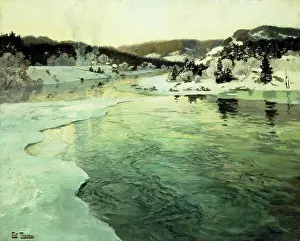 Frozen Prints: Winter on the Mesna River near Lillehammer