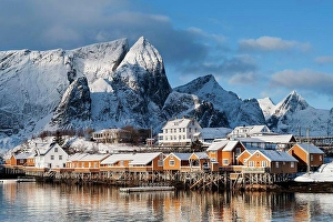 Refle Ction Prints: Winter at Sakrisoy village on the Lofoten islands