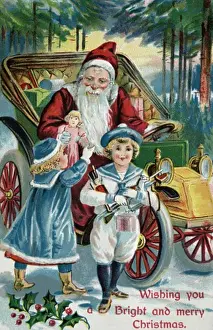 Greeting Prints: Wishing You a Bright and Merry Christmas Postcard Private Collection