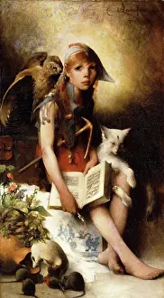 1881 Prints: The Witch's Daughter. Carl Larsson (1855-1919)