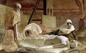 Religious Illustration Prints: Withdrawal of Christ from the Cross by Vasili Grigorevich Perov, 1870, 1834-1882