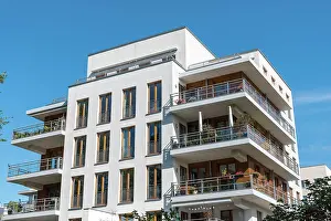 Fassade Prints: wohnhaus, eigentumswohnungen, apartment