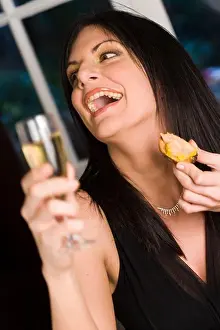 30 Years Prints: Woman champagne