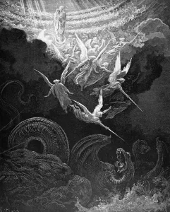 Gustave Prints: A Woman Clothed with the Sun Gustave Dore (1832-1883 French) Engraving