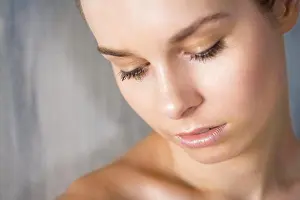 Dreaming Prints: woman in glod make up