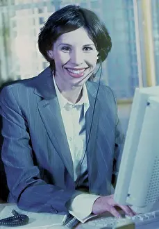 Customer Prints: Woman with headset