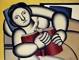 1924 Prints: Woman holding a Book; Femme tenant un Libre