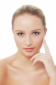 Shine Prints: Woman, makeup and beauty with portrait
