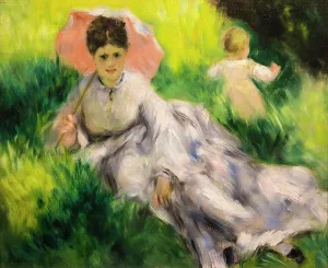 Beautiful Woman Prints: Woman with a Parasol