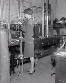 Historical Photo Prints: Woman scientist ca. between 1909 and 1923