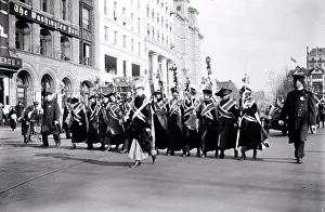 Archives Prints: Woman Suffrage March on the Capitol circa 1916