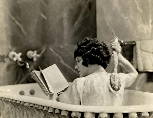 Bathing Prints: Woman taking bath