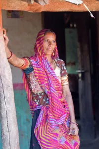 Afrasia Prints: Woman of the tribe of Maldhari in Gir NP in India