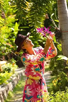 30 Years Prints: Woman tropical garden