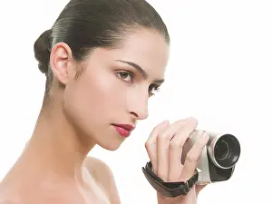 Vision Prints: Woman with a video camera