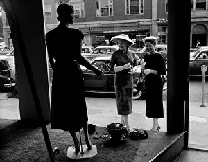 Consumerism Prints: Women looking at window display