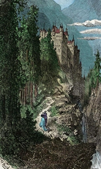 Historical Prints: The wonderful cadet castle on Isle-Adam