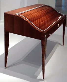 Carved Prints: Wood office desk titled Office Lady by Émile-Jacques Ruhlmann (1879-1933)