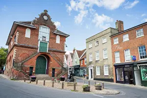 Drummer Prints: Woodbridge Town Council building seen in the heart of the pretty town in Suffolk