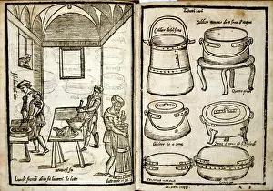 Chef Prints: Woodcut illustrations of a renaissance kitchen and equipment