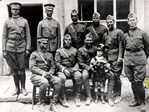 Soldiers Prints: World War I. African-American Officers Of The Buffalo Soldiers
