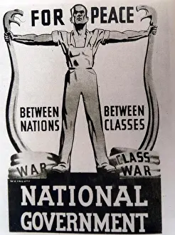 Advertising Prints: World War Two propaganda poster for the National Government. Dated 20th Century
