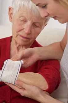 Woman Patient Prints: Wrist bandage