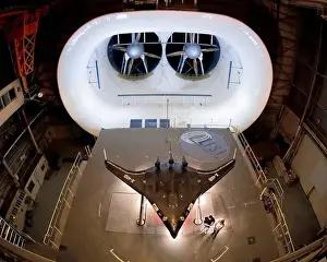 Aviation Prints: X-48B in Wind Tunnel