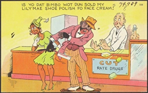 Celebrity Prints: Is yo dat bimbo wot dun sold my Lily Mae shoe polish fo face cream