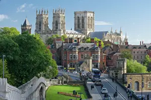 Street Scene Prints: York Minster, Lendal Bridge and York's Bar Walls