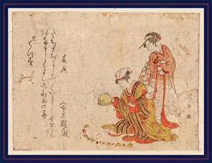 Woodcut Prints: Yoshiwara suzume, Yoshiwara sparrow