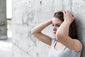 Depressed Prints: Young, attractive woman (model-released)