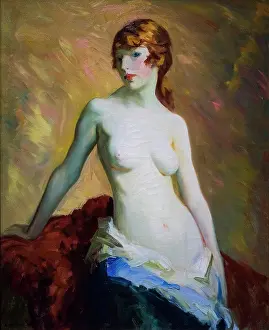 Beautiful Woman Prints: The Young Girl; 1915; Oil on canvas Robert Cozad Henri; American; 1865-1929