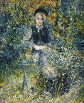 Oil On Canvas Prints: Young Girl on a Bench; La Jeune Fille au Banc