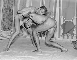 Nude Prints: Two Young Males Struggle c.1963