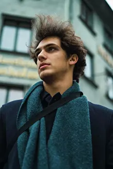 Successful Prints: Young man posing on street