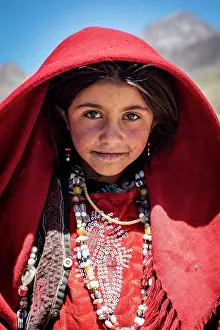 Afghan Prints: A young Wakhi girl from a remote settlement in the Wakhan Corridor of Afghanistan