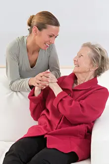Dialogue Prints: Young woman with her grandmother