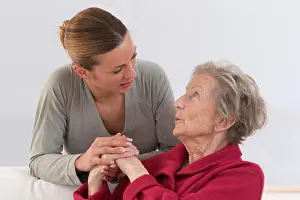 Dialogue Prints: Young woman with her grandmother