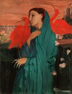 Covered Prints: Young Woman with Ibis, by Edgar Degas