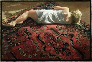 One Young Woman Only Prints: Young Woman on an Oriental Rug 1 1989 Helen J