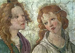 Elegance Prints: Young Woman Receives Gifts From Venus and the Three Graces (Detail) Sandro Botticelli (1444-1510/Italian)