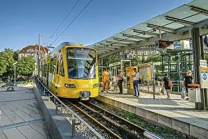 Interior Photo Prints: Zacke rack railway, Marienplatz, Stuttgart, Baden-Wuerttemberg, Germany, Europe
