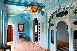 Arcade Prints: Zenana Mahal or queen's chambers, City Palace, Udaipur, Rajasthan, india